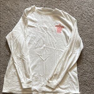 Salt Life White Long Sleeve Tee with turtle Logo youth xl